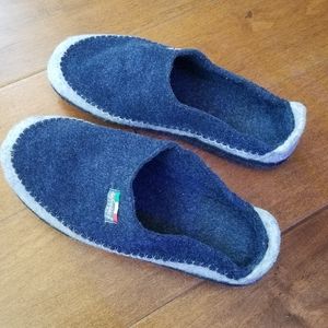 Defonseca Italian House Slippers Slides Men/Unisex Size 44 Euro Blue NWOB